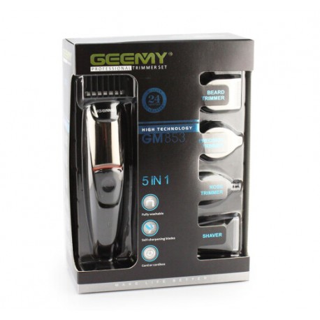 Професійна машинка для стрижки волосся GEEMY GM-853 5в1