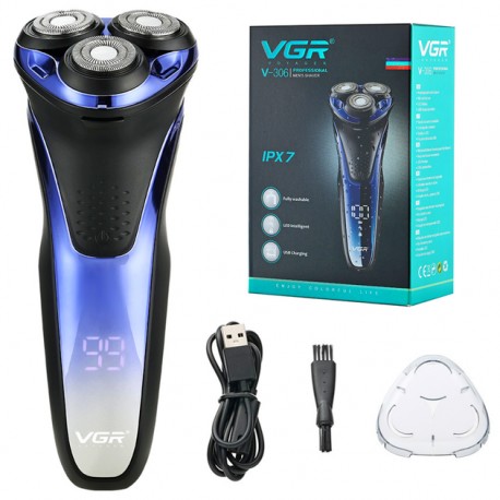 Електробритва-триммер акумуляторна з USB-зарядкою, VGR V-306