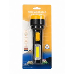 Ліхтар акумуляторний 5874 LED + COB, 3W, 100 люмен, ручний туристичний ліхтар