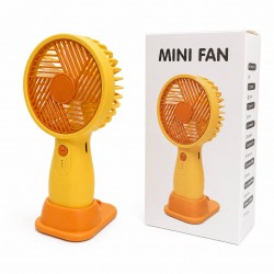 Портативний ручний вентилятор Mini Fan H-137 з підставкою, акумуляторний міні вентилятор для дому та офісу